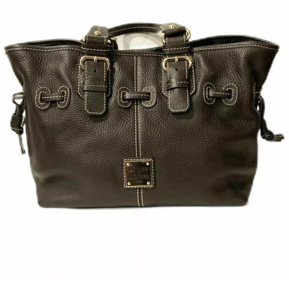 DOONEY & BOURKE | Brown Pebbled Leather Satchel